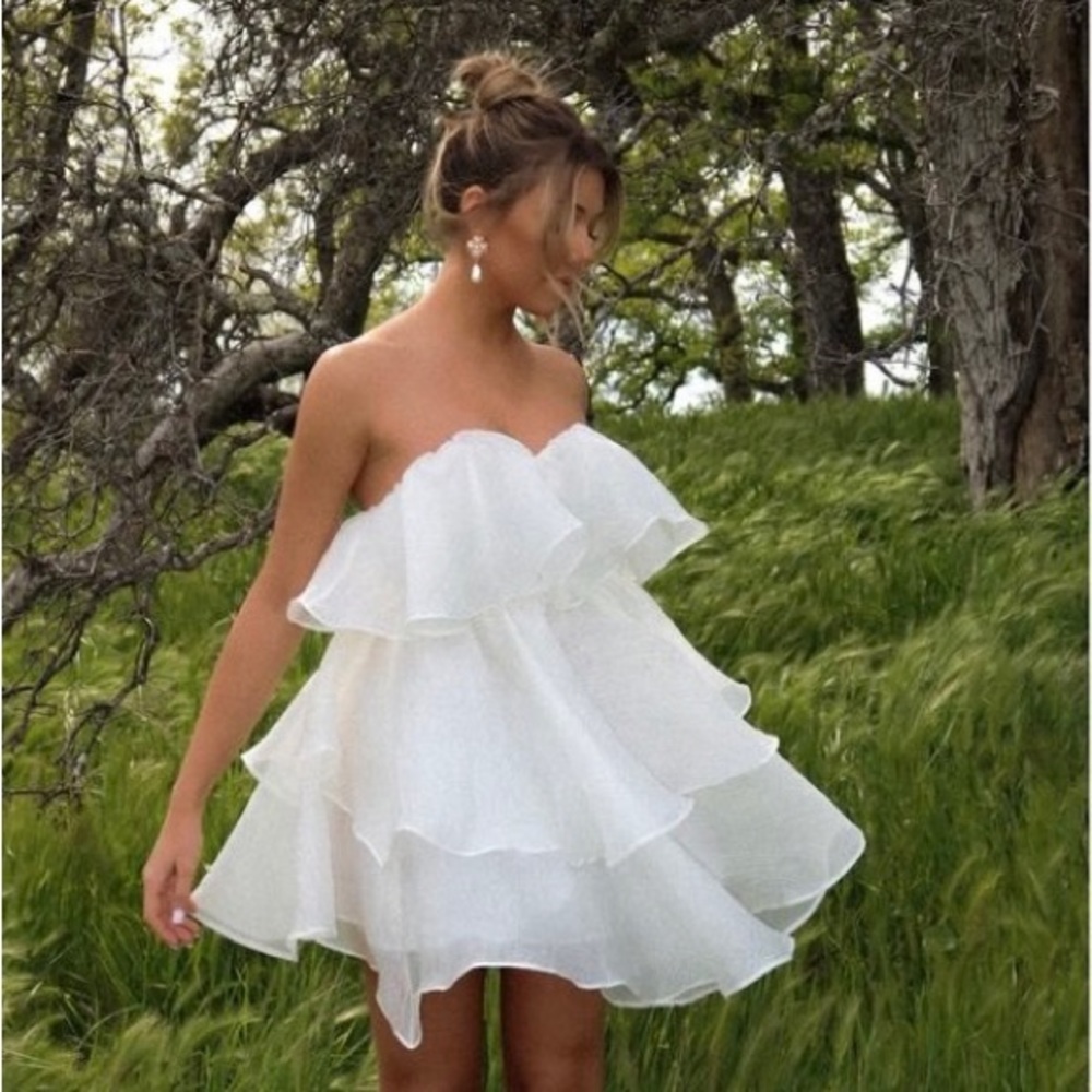 Organza layered dress